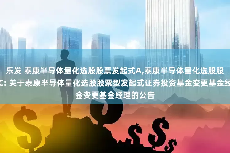 乐发 泰康半导体量化选股股票发起式A,泰康半导体量化选股股票发起式C: 关于泰康半导体量化选股股票型发起式证券投资基金变更基金经理的公告